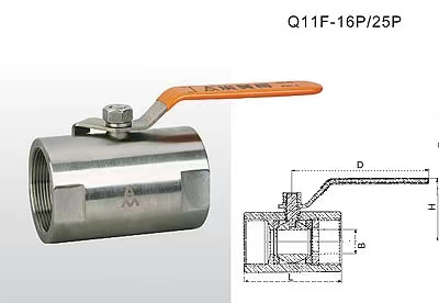 Q11F-16P25P不銹鋼球閥